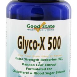 Glyco-X 500 com Berberina HCL de Potência Extra 500 mg. - Cápsulas vegetarianas 120 Good State