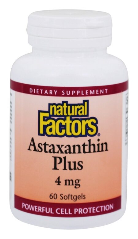 Astaxantina e proteção poderosa contra células 4 mg. - 60 Softgels Natural Factors