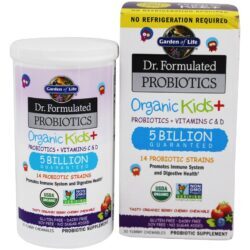 Dr. Formulado Probióticos Crianças Orgânicas + Cereja de Baga 5 Bilhões de UFC - 30 Mastigáveis Garden of Life