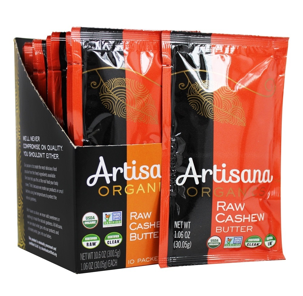 Manteiga de castanha de caju crua - 10 Bolsas Artisana