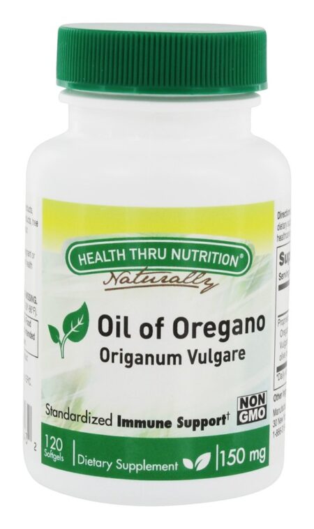 Óleo de Orégano Imune Support 150 mg. - 120 Softgels Health Thru Nutrition