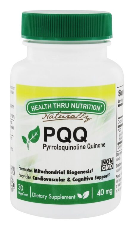 PQQ Suporte Cardiovascular e Cognitivo 40 mg. - 30 Cápsula (s) vegetal (s) Health Thru Nutrition