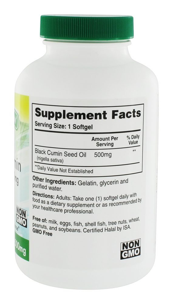 Óleo de semente de cominho preto Resposta Inflamatória Saudável 500 mg. - 360 Softgels Health Thru Nutrition - Imagem 2