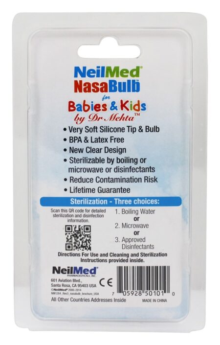 NasaBulb para bebês e crianças - 1 pacote NeilMed Pharmaceuticals - Image 2