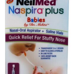 Aspira Nasal-Oral Aspirador + Frascos de solução salina para bebês NeilMed Pharmaceuticals
