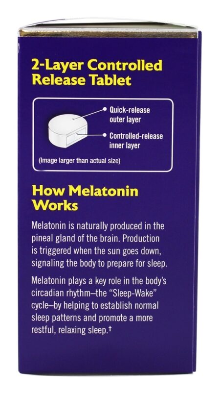 Melatonina Avançada Para o Sono Potência Máxima Liberação Programada 10 mg. - 100 Tablets Natrol - Image 4