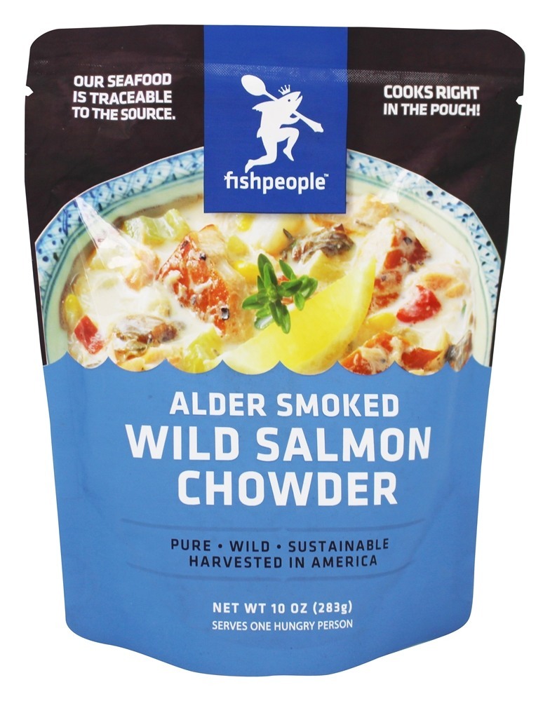 Sopa de Sopa de Salmão Selvagem Defumada de Amieiro - 10 fl. oz. Fishpeople