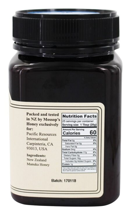 100% Cru Manuka Mel 20+ - 1.1 lbs. Pacific Resources International - Image 2