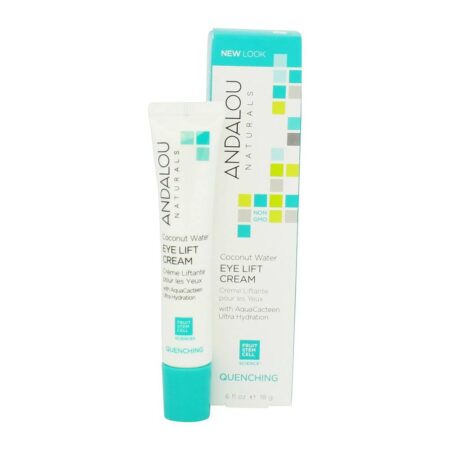 Creme para elevação dos olhos com água de coco - 0.6 fl. oz. Andalou Naturals - Image 2