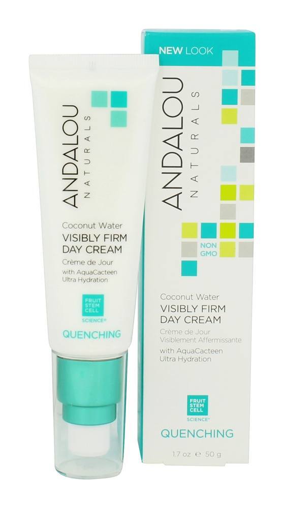 Creme de dia Facial facial visivelmente firme de coco - 1.7 fl. oz. Andalou Naturals