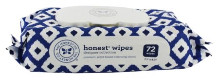 Honesto Bebê Toalhetes Estilista Coleção Azul Ikat Imprimir - 72 Limpe (s) The Honest Company