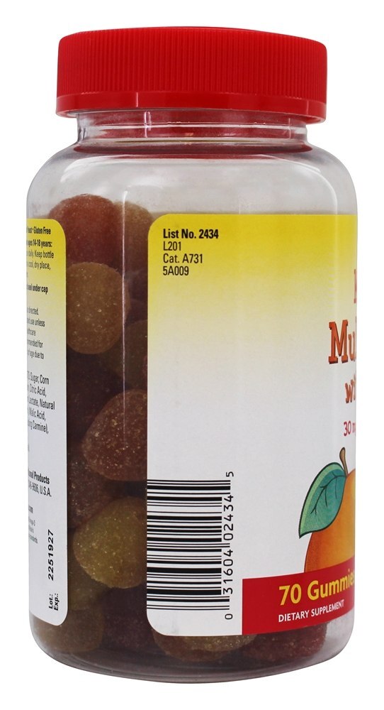 Crianças Primeiro Multivitamina com Omega-3 Morango, Limão e Laranja - 70 Gummies Nature Made - Imagem 4
