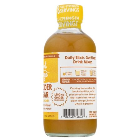 Vinagre orgânico de cidra de maçã com a mãe Gengibre e mel - 1 fl. oz. Vermont Village - Imagem 5