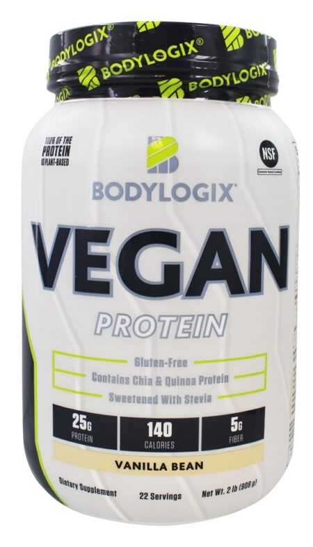 Vegan Planta-Baseado Proteína Baunilha Feijão - 2 lbs. Bodylogix