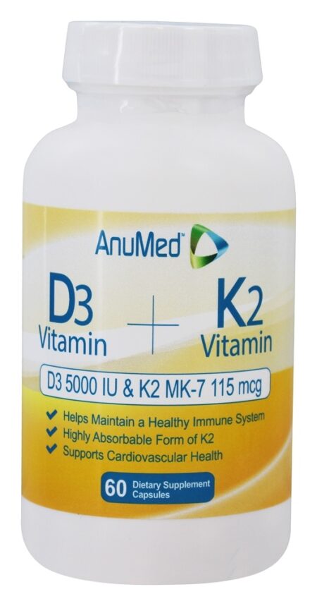 Vitamina D3 + Vitamina K2 - Cápsulas 60 AnuMed