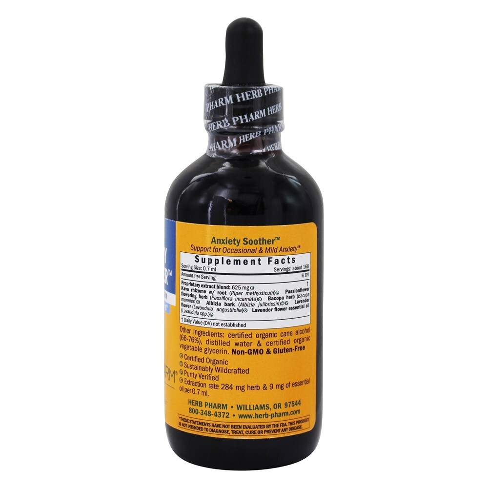 Ansiedade Soother Sistema Nervoso Líquido - 4 fl. oz. Herb Pharm - Imagem 2