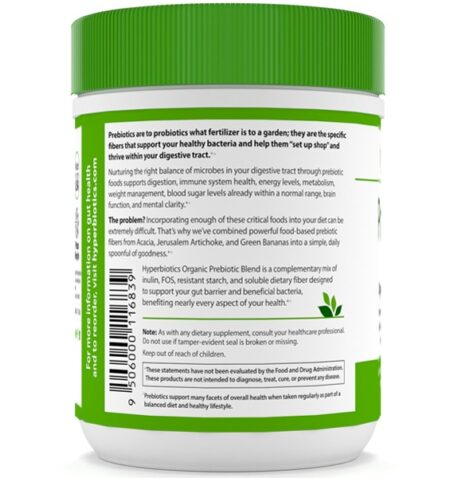 Prebiótico em Pó 100% a Base de Alimentos - 13.23 oz. Hyperbiotics - Image 3