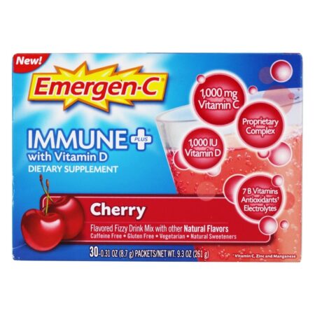 Emergen-C Imune Mais com Vitamina D Cereja - 30 Pacotes (s) Alacer