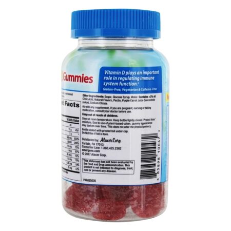 Emergen-C Imune Mais Alto Potência Vitamina C com Vitamina D Framboesa - 45 Gummies Alacer - Image 3