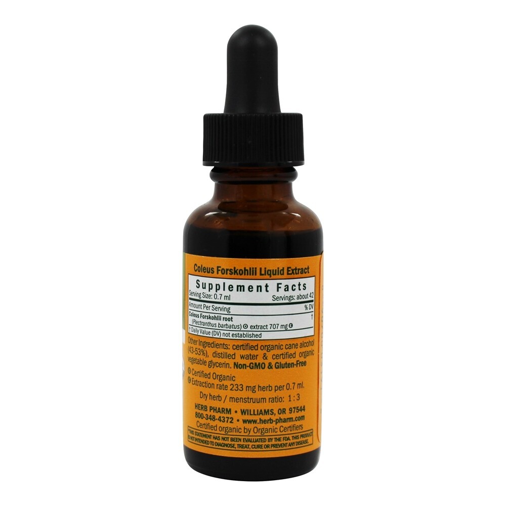 Extracto Líquido Coleus Forskohlii para Restauração Cardio e Sistema Circulatório - 1 fl. oz. Herb Pharm - Imagem 2