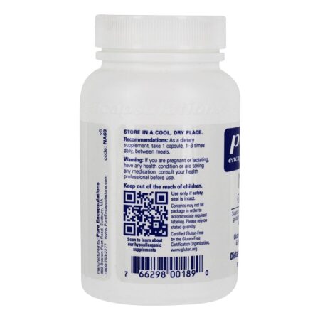 NAC N-Acetil-L-Cisteína 600 mg. - Cápsulas 90 Pure Encapsulations - Image 3