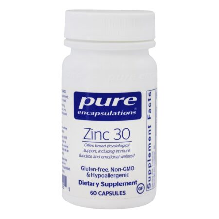 Zinc 30 Suporte imune 30 mg. - Cápsulas 60 Pure Encapsulations