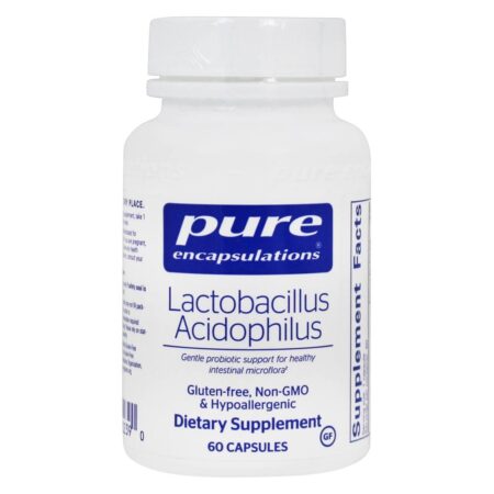 Lactobacilos Acidophilus Probiotic 3 Bilhões de UFC - Cápsulas 60 Pure Encapsulations