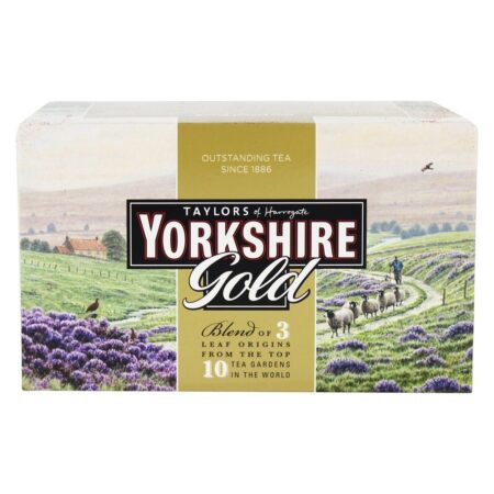 Yorkshire Ouro Preto Chá - 40 Saquinhos de Chá Taylors of Harrogate