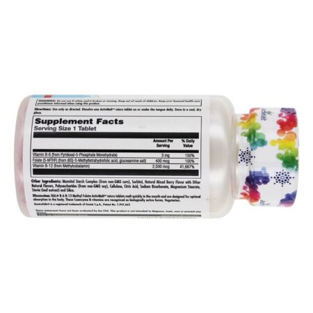 Vitamina B6 e B12 Metil Folato Baga Mista - 60 Micro Tablets Kal - Imagem 2