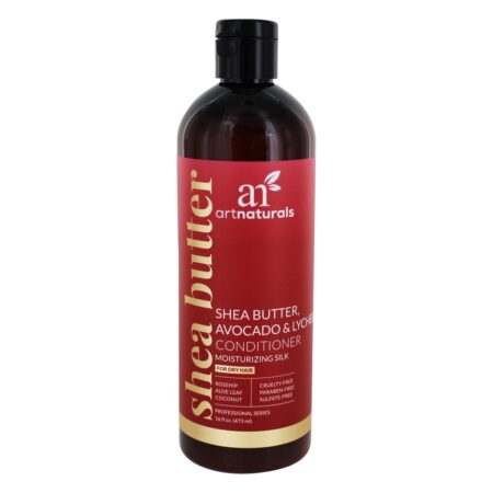 Hidratante Silk Shampoo e Condicionador Duo Manteiga de Karité, Abacate e Lichia - 2 Contagem Art Naturals - Image 4