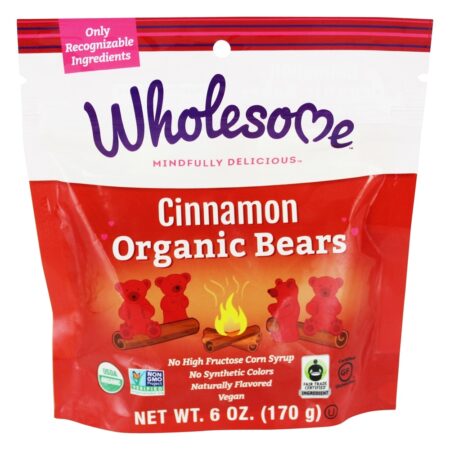 Petiscos orgânicos dos ursos de canela - 6 oz. Wholesome!