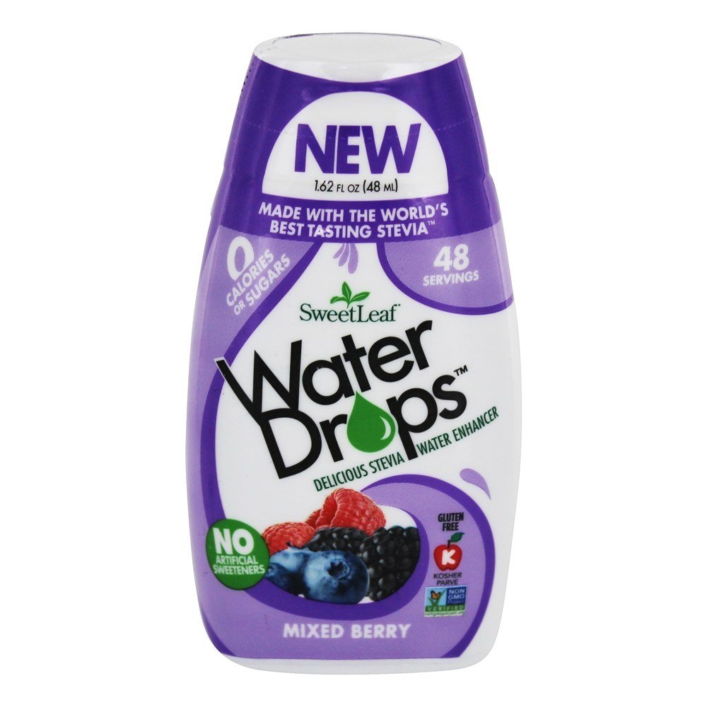 A água deixa cair a baga misturada do realçador da água do Stevia - 1.62 fl. oz. SweetLeaf
