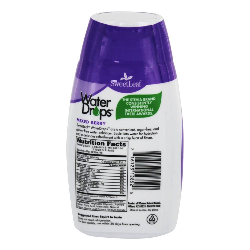 A água deixa cair a baga misturada do realçador da água do Stevia - 1.62 fl. oz. SweetLeaf - Imagem 2