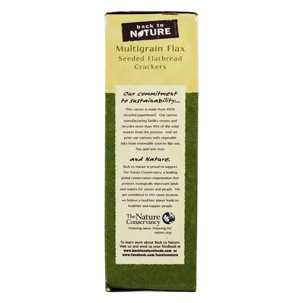Linho de Multigrain semeado dos biscoitos Flatbread dos Flatbread - 5.5 oz. Back To Nature - Imagem 4