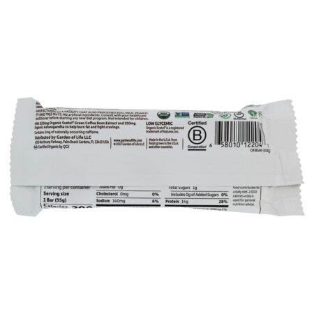 Orgânico Caber Alto Proteína Peso Perda Bar S'mor - 1.9 oz. Garden of Life - Image 3