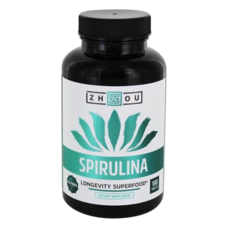 Spirulina Longevity Superfood - 180 Tablets Zhou