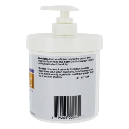 Creme de clareamento avançado de vitamina C de tamanho Spa para rosto, pescoço e mãos - 16 oz. Advanced Clinicals - Imagem 3