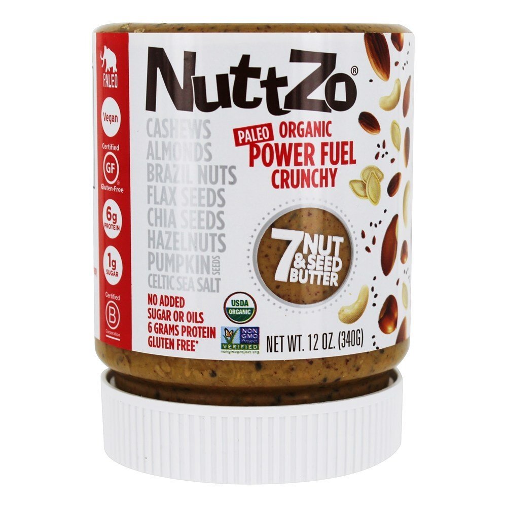 Paleo Orgânico Sete Noz & Semente Manteiga Poder Combustível Crocante - 12 oz. NuttZo