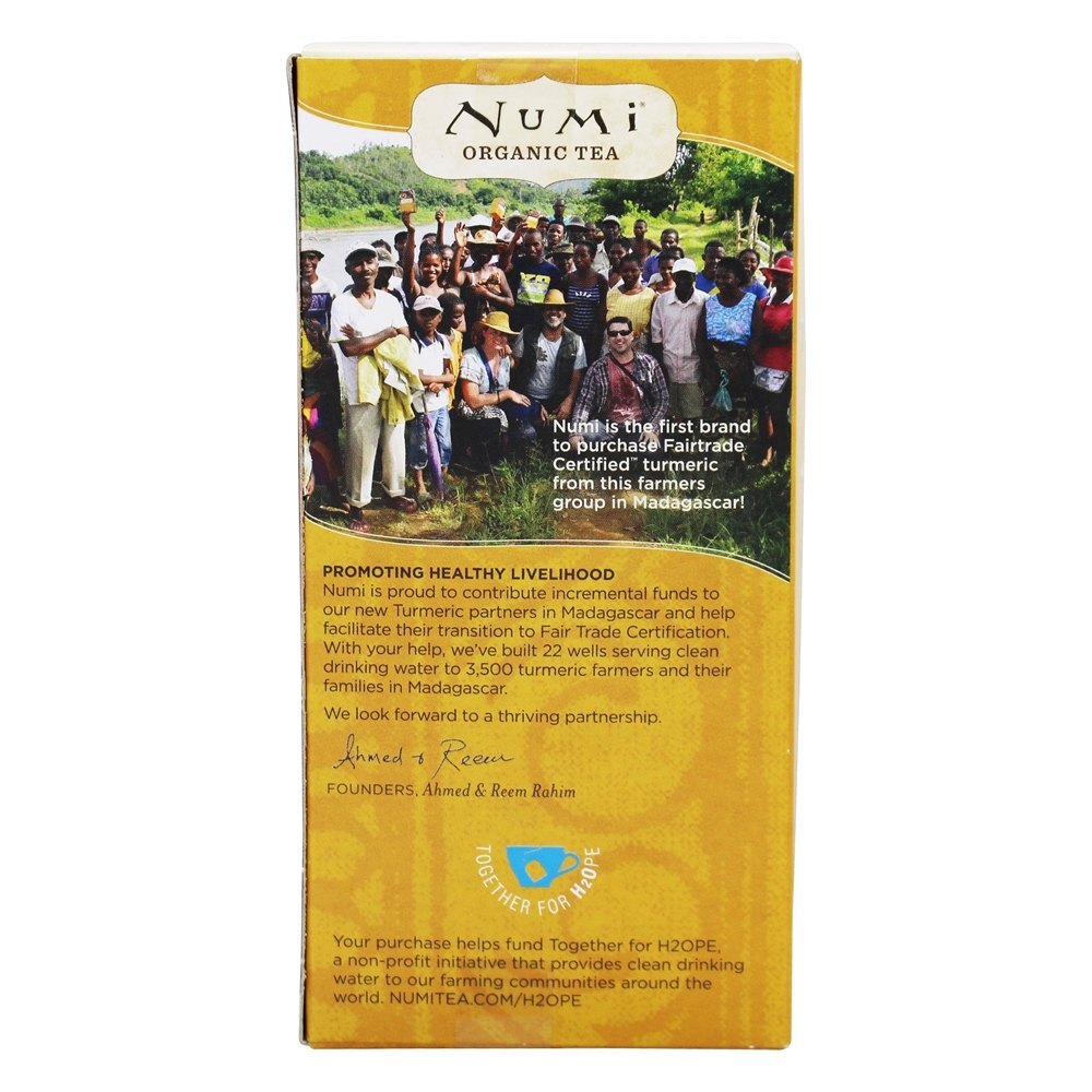 Mistura solta de café com leite dourado Caffeine Free Turmeric Chai - 2.12 oz. Numi Organic - Imagem 3