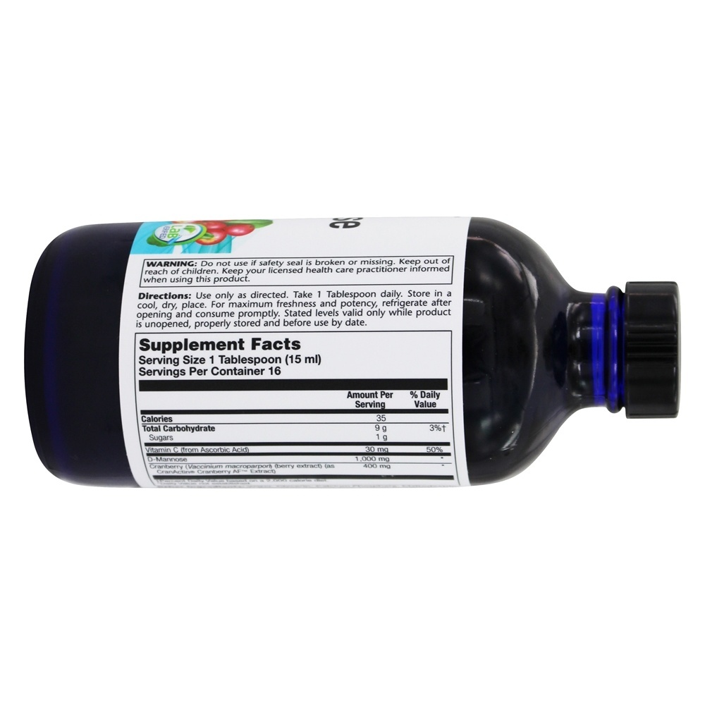 D-Manose Líquida com CranActin para Saúde do Trato Urinário - 8 fl. oz. Solaray - Imagem 2
