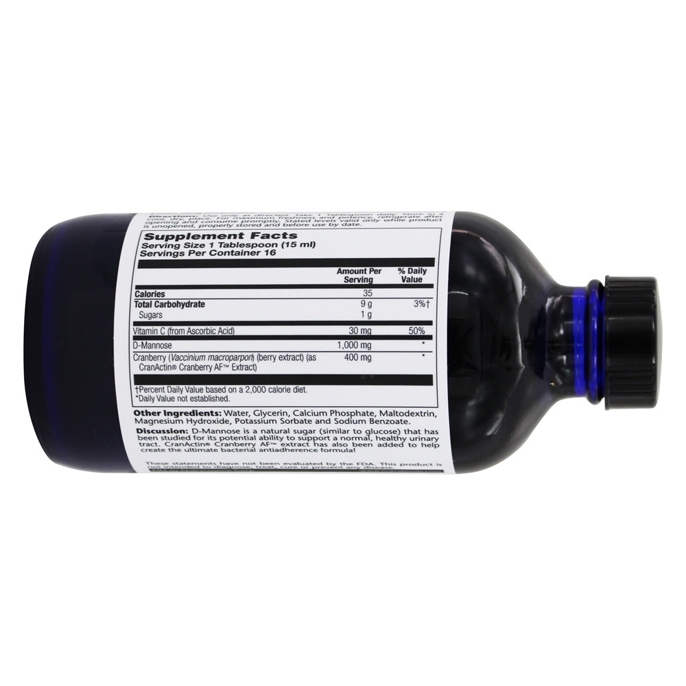 D-Manose Líquida com CranActin para Saúde do Trato Urinário - 8 fl. oz. Solaray - Imagem 3