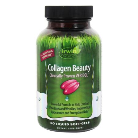 Belleza com colágeno Clinicamente comprovada Verisol - 80 Softgels líquidos Irwin Naturals