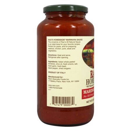 Todo o molho Marinara Natural - 24 oz. Rao's - Imagem 3