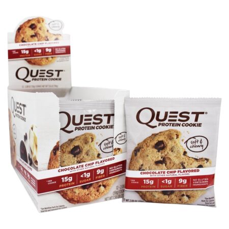 Proteína Biscoito Caixa Chocolate Lasca - 12 Cookies Quest Nutrition