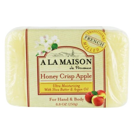 Sabonete de barra tradicional francês para mão e corpo mel Crisp Apple - 8.8 oz. A La Maison