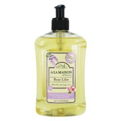 Sabão Líquido Fresco Francês Tradicional para Mão e Corpo Lilás Rosa com Óleos de Azeitona e Argan - 16.9 fl. oz. A La Maison