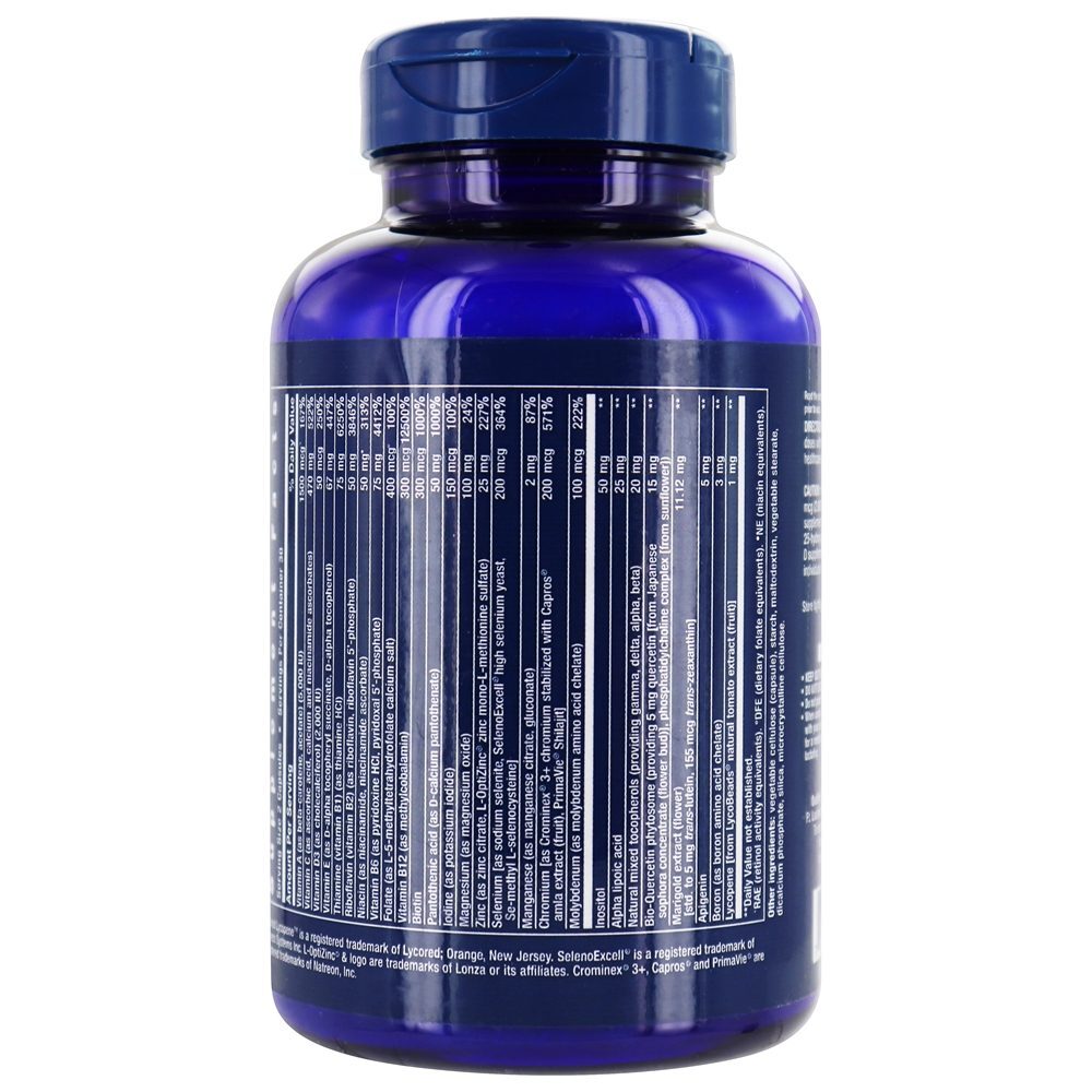 Suplemento Multivitamínico & Mineral de Alta Potência - Duas Caps Por Dia - Cápsulas 60 Life Extension - Imagem 3