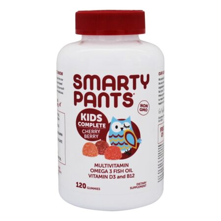 Cereja de cereja multivitamínica completa para crianças - 120 Gummies SmartyPants