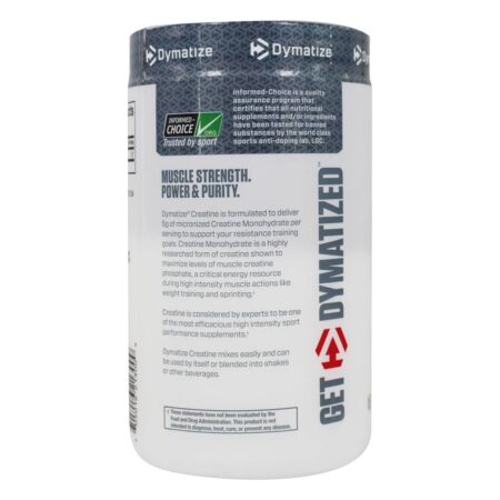 Creatina Microniz Pó Unflavored 5 g. - 10.6 oz. Dymatize Nutrition - Image 3