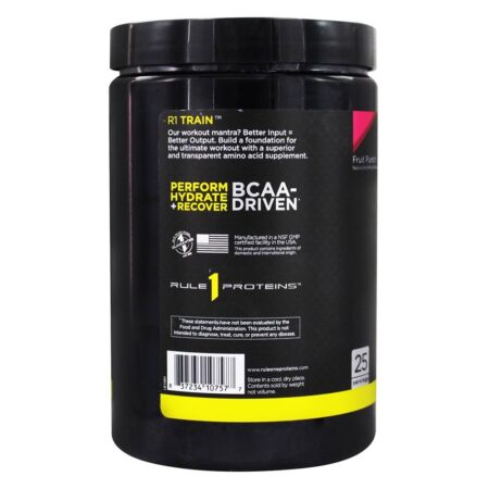 R1 Trem Bcaa Pó 25 Porções Fruto Soco - 378 Gramas Rule One Proteins - Image 3